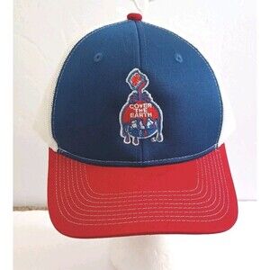 Sherwin Williams Mesh SnapBack Hat Cover The Earth Cap Port Authority Blue New